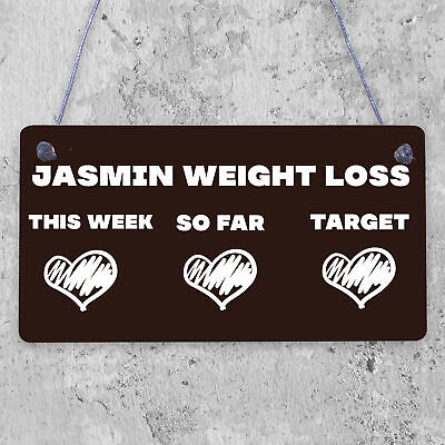 Best Weight Loss Tracker For Weight Loss Chalkboard Hanging Sign Gift For Friend