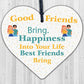 Best Friends Bring Prosecco Wooden Hanging Heart Plaque Novelty Alcohol Sign New