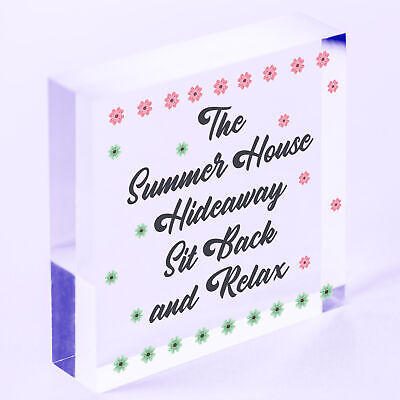 Garden Sign The Summer House Novelty Plaque Garden Shed Sign Friendship Gift