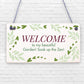 Beautiful Garden Plaque SummerHouse Sign Garden Shed Friendship Mum Nan Gift