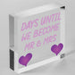 Countdown Days Unitl Mr & Mrs Couple Chalkboard Wedding Engagement Gift Sign