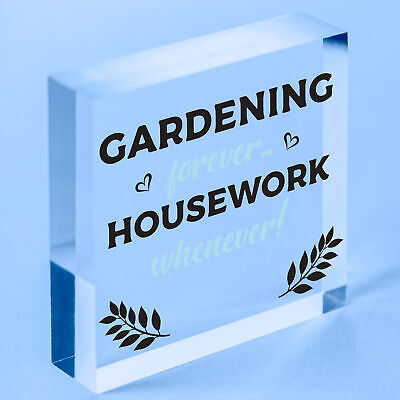 Gardening Forever SummerHouse Sign Garden Shed Mum Nan Beautiful Home Gift