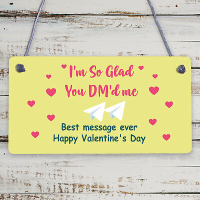 Valentines Day Gift For Him Her So Glad You Dmed Me FUNNY Joke Card