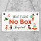 Think Outside No Box Inspiration Motivation Gift Hanging Friendship Plaque Sign