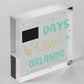 Chalkboard Holiday Countdown To ORLANDO America USA Novelty Gifts For Friend