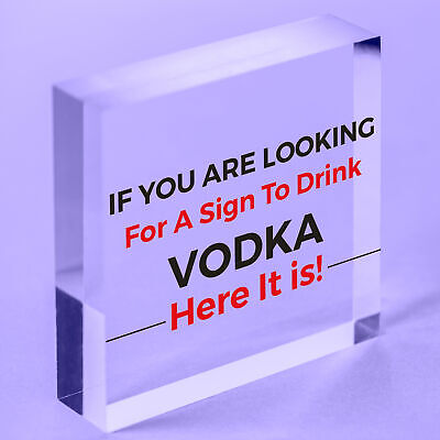 Funny Vodka Sign For Home Bar Novelty Bar Decor Sign Alcohol Gift For Friend