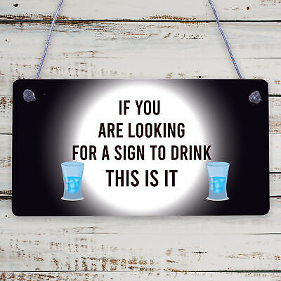 Funny Hanging Wall Sign For Home Bar Pub Man Cave Alcohol Gift Man Cave Sign