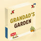 Grandads Garden Hanging Summer House Shed Sign Dad Birthday Gifts For Grandad