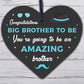 Big Brother To Be Gifts Wooden Heart Congratulations Pregnancy Announcement