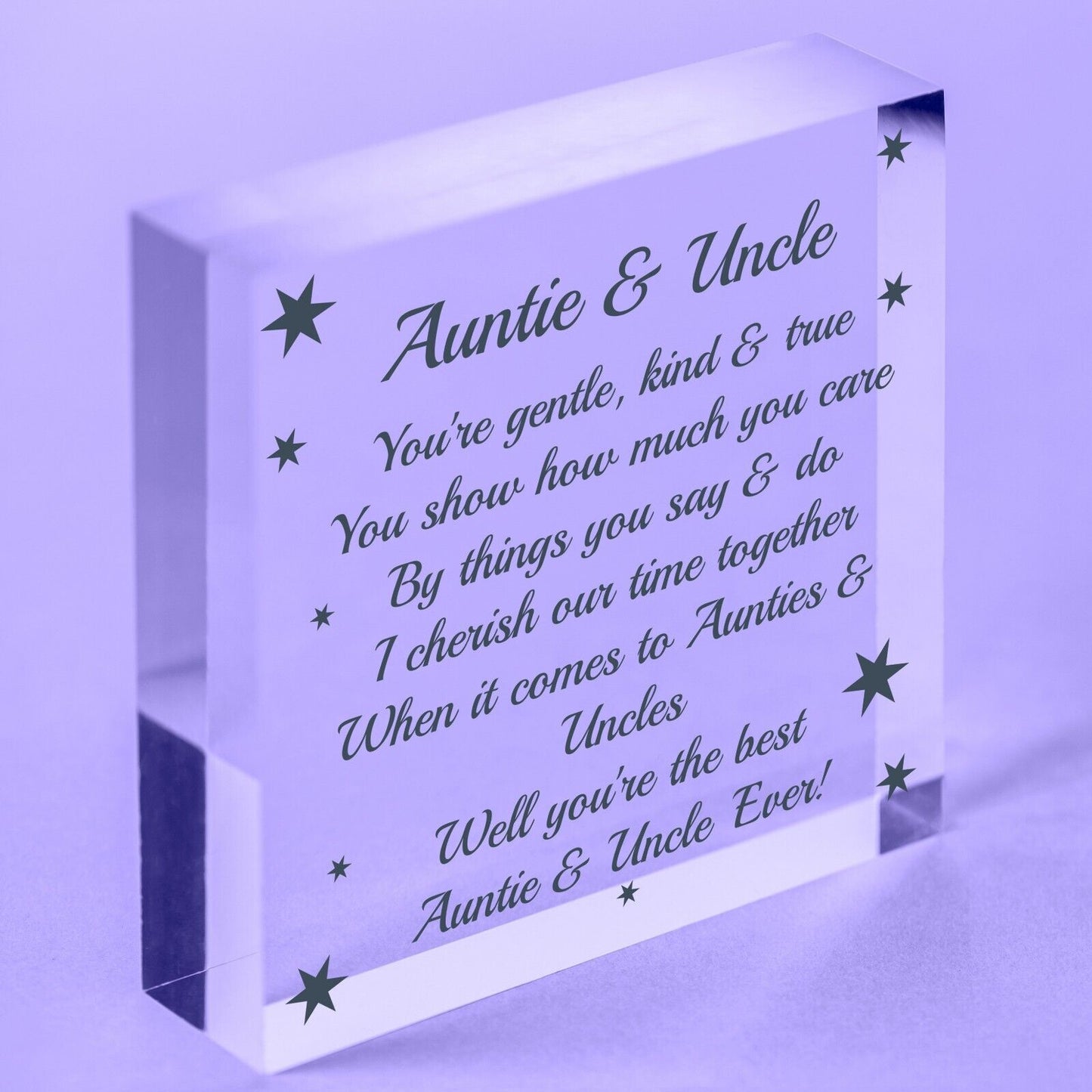 Auntie Plaque Heart Auntie Birthday Christmas Gift From Niece Nephew Sister Gift