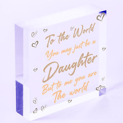 Christmas Gifts For Daughter Wood Heart Plaque Daughter Birthday Christmas Gifts