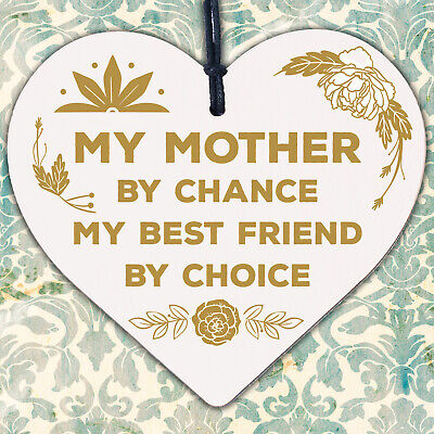 Best Friend Plaque Mum Mummy Birthday Christmas Gift Heart Keepsake Daughter Son