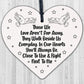 You'll Always Be Next To Me Wooden Hanging Heart Plaque Memorial Love Gift Sign