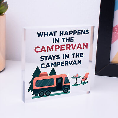 Campervan Camper Caravan Motorhome VW Gifts Travel Holiday Hanging Door Sign