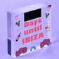 CHALKBOARD Countdown Holiday Ibiza Hanging Plaque Friendship Alcohol Party Gift