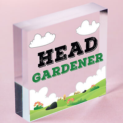 Garden Sign Head Gardener Plaque Garden Shed SummerHouse Sign Gift For Her Him