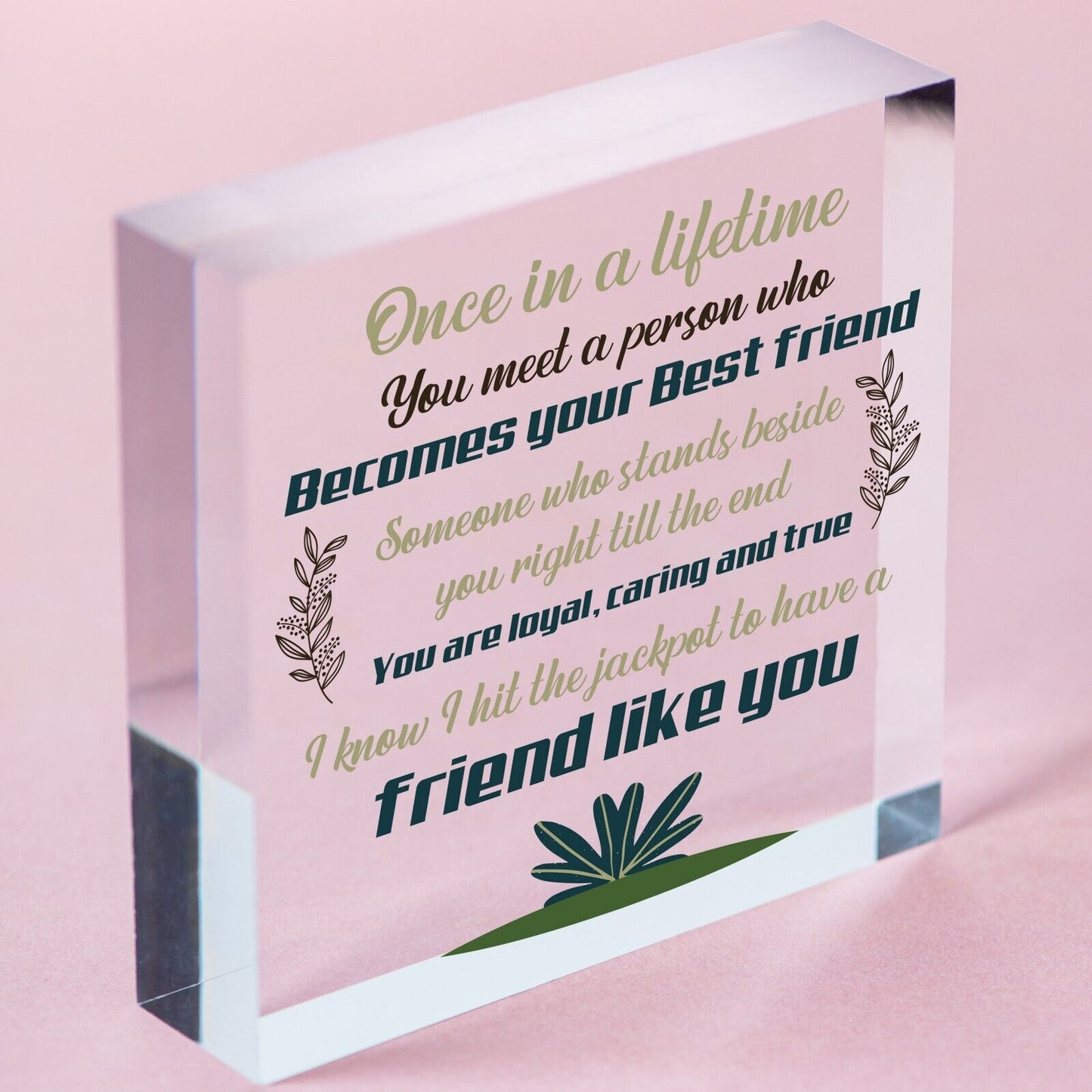 BEST FRIEND Birthday Christmas Gifts Friendship Plaque Keepsake Gift THANK YOU