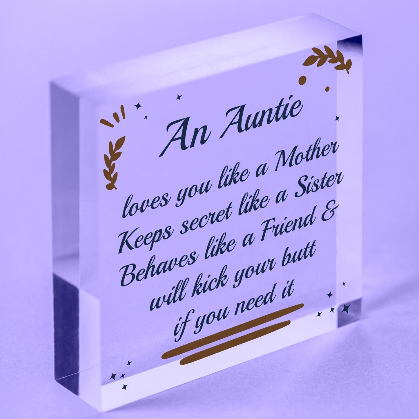 Auntie And Uncle Plaque Wooden Heart Quirky Gifts For Uncle Auntie Keepsake Sign