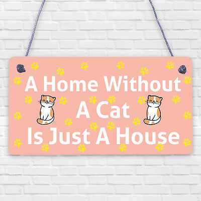 Cat Signs For Home Funny Cat Gift For Cat Lovers Novelty Home Decor Animal Gifts