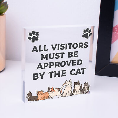 Cat Sign For Home Funny Hanging Plaque Cat Sign For Home Funny Pet Sign Gift