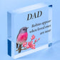 Dad Memorial Personalised Robin Memorial Christmas Dad Grandad Remembrance