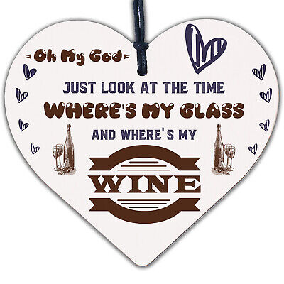 Where's My Wine Funny Alcohol Gift Home Bar Plaque Pub Friends Best Friend Signs