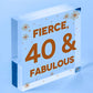 40 And Fabulous Gift 40 Birthday Decorations 40th Birthday Present For Women Men