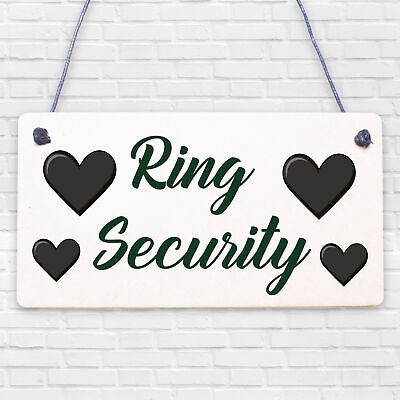 Shabby & Chic Wedding Sign Ring Security Pageboy Best Man Plaque Bride Marriage