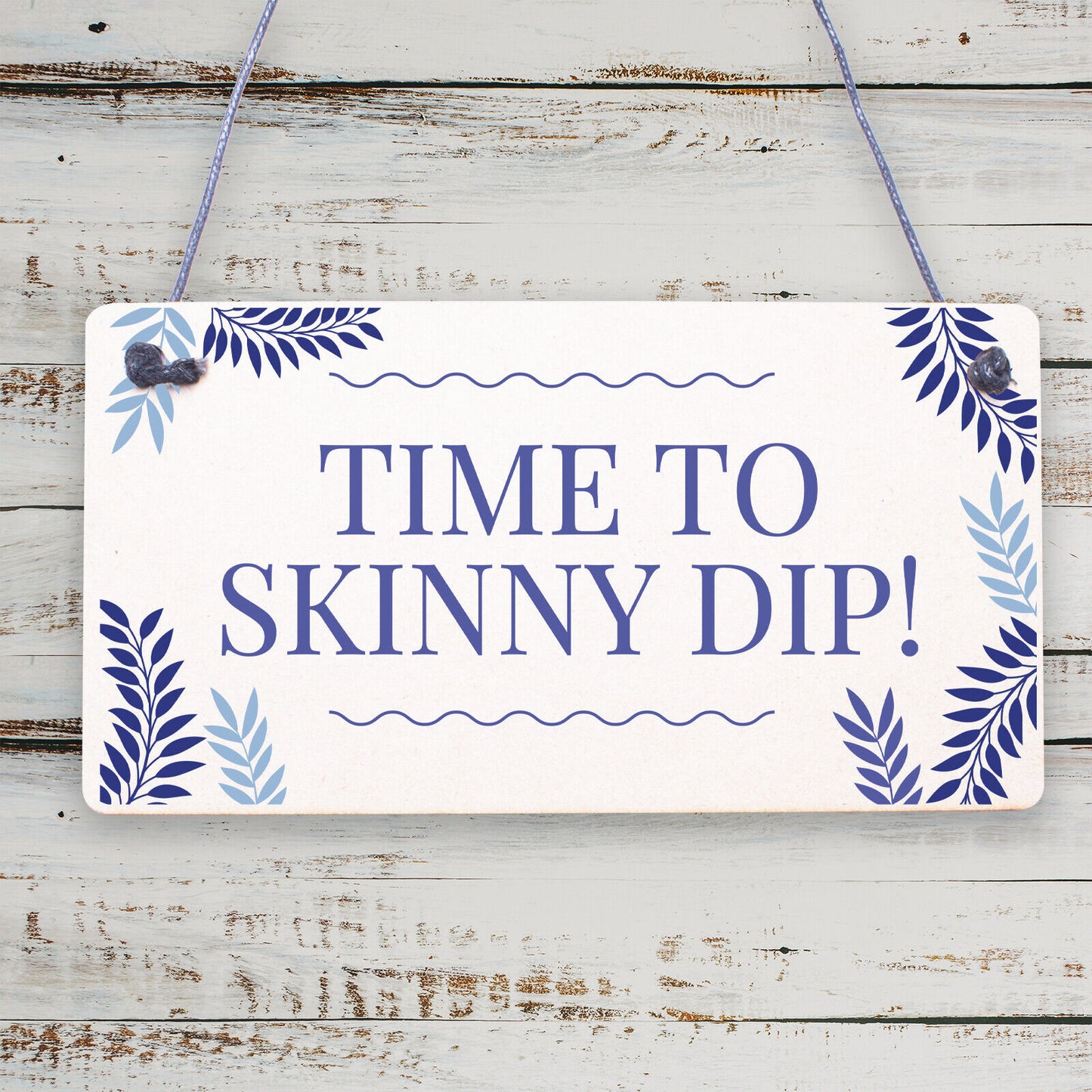 We Don't Skinny Dip We Chunky Dunk Novelty Wooden Hanging Plaque Hot Tub Sign