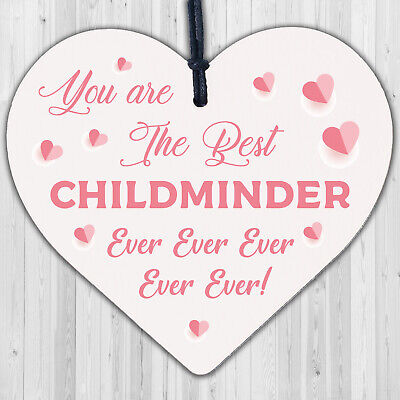 Best Childminder Ever Thank You Gift Mirror Acrylic Heart Leaving Gift Christmas