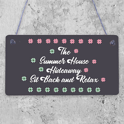 Garden Sign The Summer House Novelty Plaque Garden Shed Sign Friendship Gift