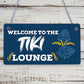 The Tiki Lounge Novelty Home Bar Sign Hanging Garden Bar Decor Tropical Signs