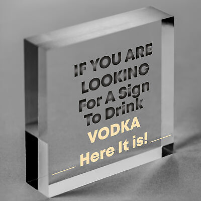 Funny Vodka Sign For Home Bar Novelty Bar Decor Sign Alcohol Gift For Friend