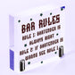 Always Right Bartender FUNNY Pub Landlord Alcohol Beer Gift Plaque Man Cave Sign