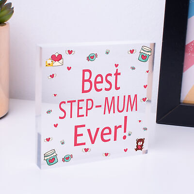 Best Step Mum Gifts Mirror Heart Gift For Mum Novelty Birthday Mothers Day Gifts