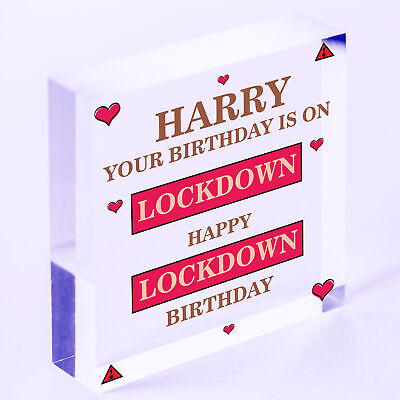 Personalised Funny Birthday Gift Lockdown Gift For Dad Mum Daughter Son Friend