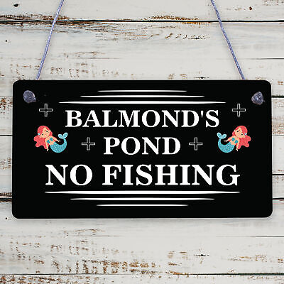 Personalised POND Sign Garden Summerhouse Shed Sign Home Decor Gift