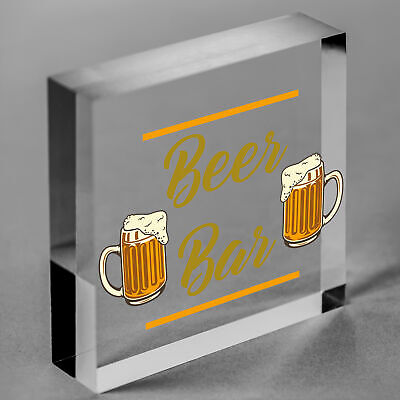 Vintage Bar Sign Beer Plaque Home Bar Wedding Man Cave Pub Wall Gifts For Men