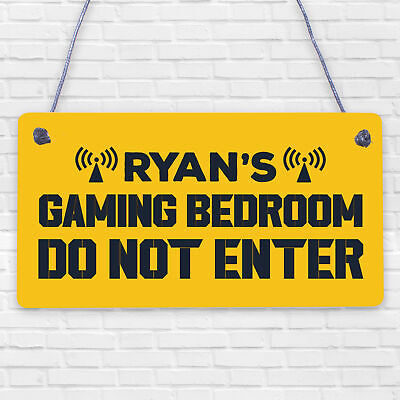 Neon Effect Gaming Bedroom Sign For Son Dad Gamer Gift Man Cave Sign