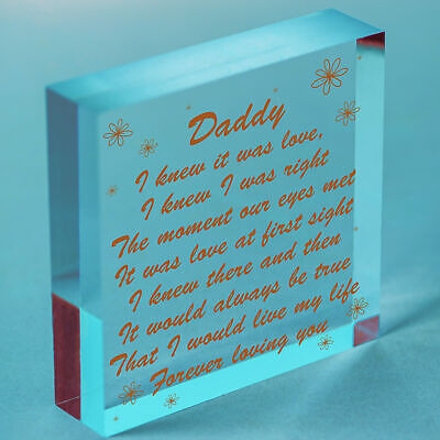 Best Daddy Gifts Wooden Heart Daddy Birthday Card New Daddy Gifts Baby Gift Sign