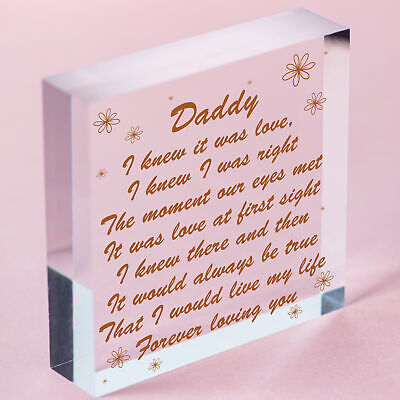 Best Daddy Gifts Wooden Heart Daddy Birthday Card New Daddy Gifts Baby Gift Sign