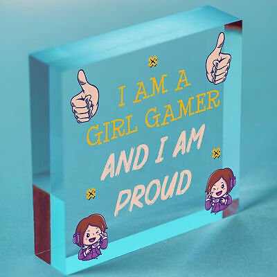 Gamer Gaming Gifts For Women Novelty Birthday Gift For Daughter Girl Gamer Sign