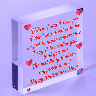 Sweet Valentines Day Card Quote Card For Him Her Boyfriend Girlfriend Husband