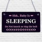 Shh.. Baby Is Sleeping Do Not Disturb Nursery Hanging Plaque Baby Door Cot Sign