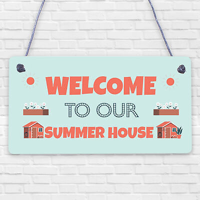 The Summer House Garden Sign Novelty Garden Shed Home Decor Gift For Garden