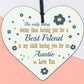 Best Friend Auntie Heart Gift Shabby Chic Birthday Love Keepsake Thank You Sign