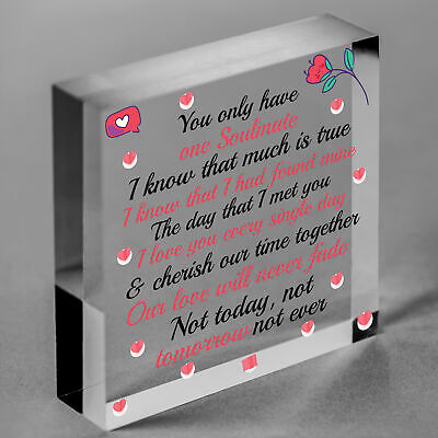 Valentines Day Gift Anniversary Gift Soulmate Gifts For Husband Wife Boyfriend