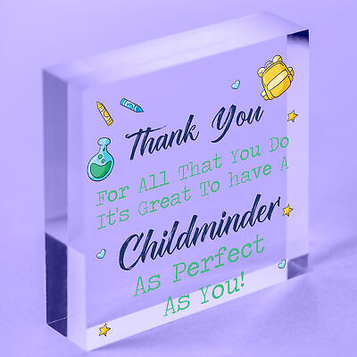 Childminder Perfect Thank You Gift BabySitter Hanging Plaque Nursery Sign Wood