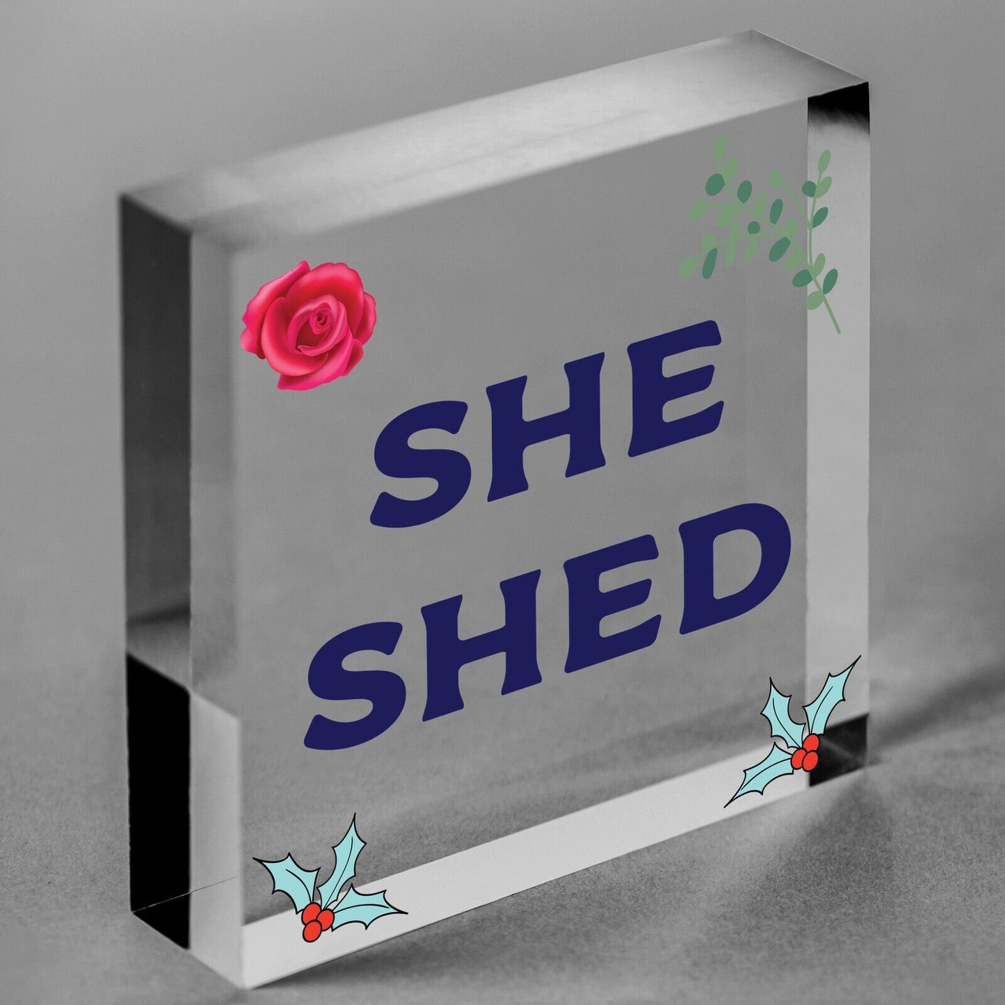 She Shed Garden Woman Cave Mum Sister Friendship Home Gift For Her Plaque