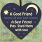 Best Friend Friendship Birthday Gift Handmade Wood Heart Plaque Sign Thank You